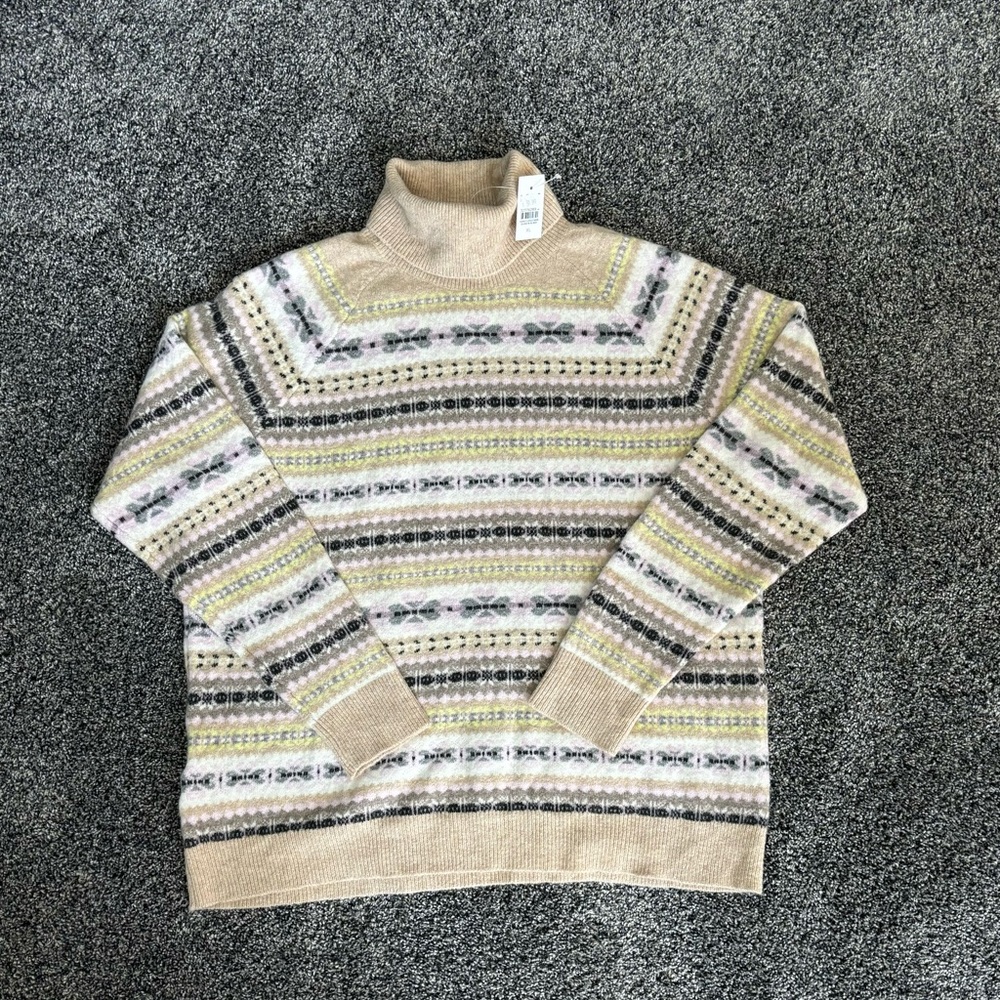 NWT loft ladies fair aisle turtleneck sweater XL